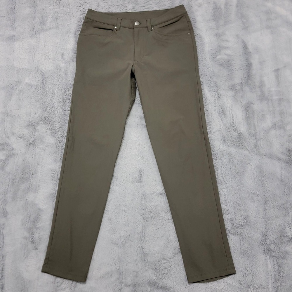 Lululemon Pants Mens 30x30 Green ABC Slim Taper Khaki Stretch Woven Five Pocket